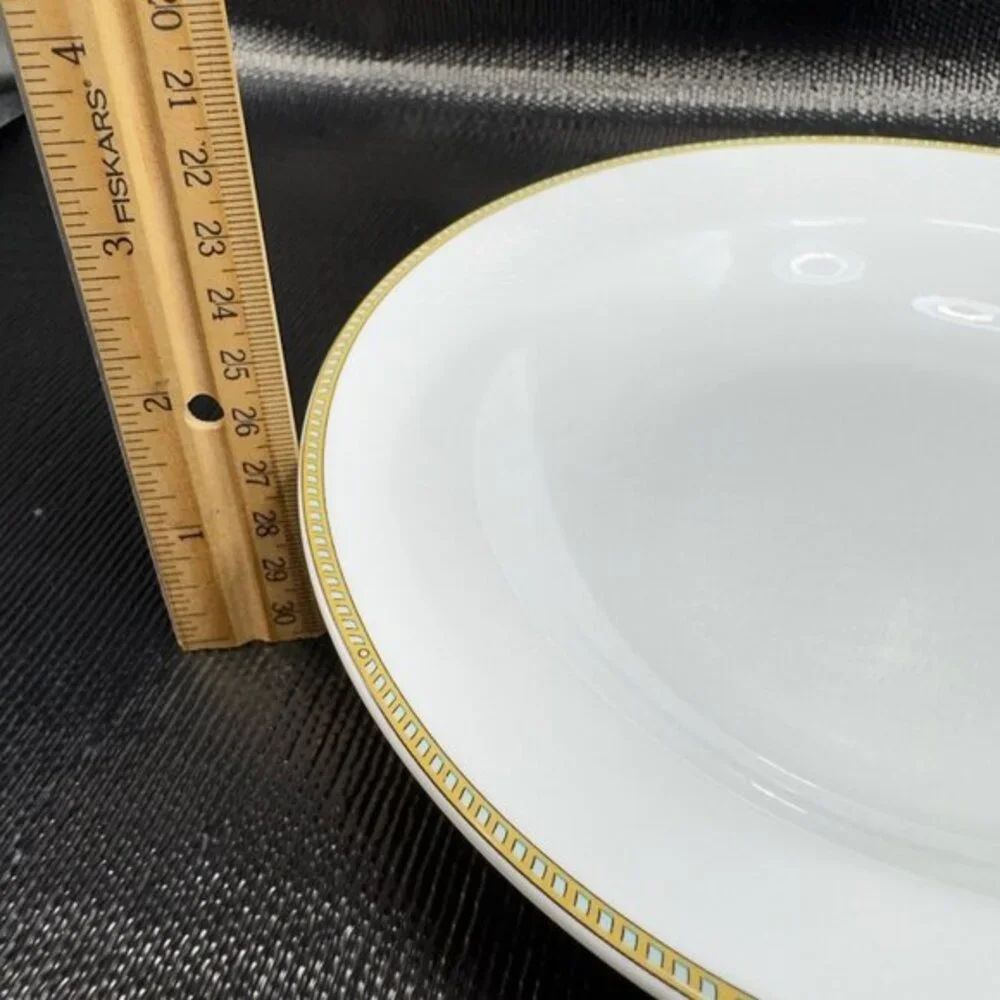 Fortessa Decorated Edges Deep Dish Bowl 9inch Porcelain Dishes Bowls Set 3 VTG‎